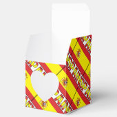 Spanien Spanisches Flaggengefiedertes Personalisie Geschenkschachtel (Geöffnet)