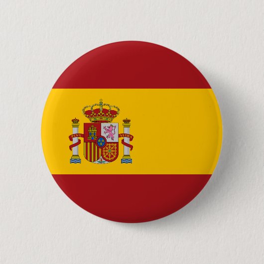 Spanien-Staatsflagge-Knopf Button (Vorderseite)