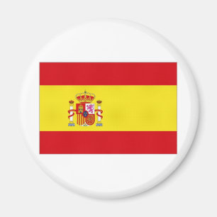 Spanien-Staatsflagge vereinfacht Magnet