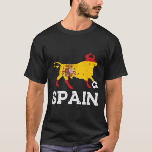 Spanien Stier Spanisch Fußball Ll Männer Frauen Ki T-Shirt
