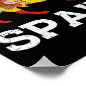 Spanien Stier Spanisch Fußball Trikot Männer Fraue Poster (Ecke)