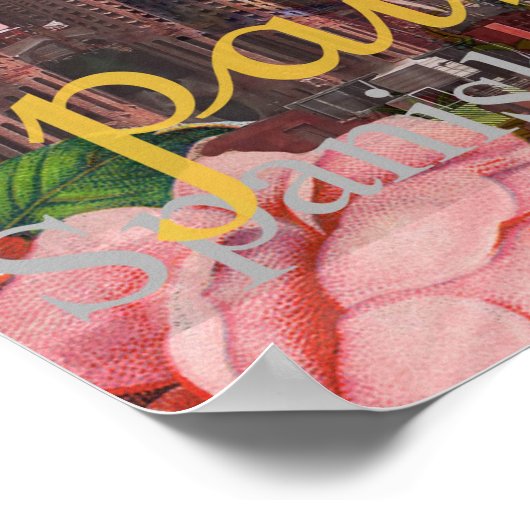 Spanien Sunshine Spanischer Urlaub Poster (Ecke)