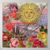 Spanien Sunshine Spanischer Urlaub Poster (Vorne)