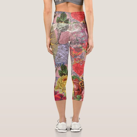 Spanien Sunshine Spanish Travel Art Capri Leggings (Rückseite)