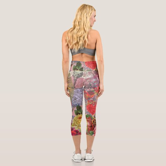 Spanien Sunshine Spanish Travel Art Capri Leggings (Rückseite)