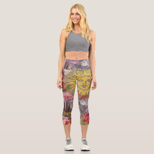 Spanien Sunshine Spanish Travel Art Capri Leggings