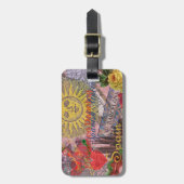 Spanien Sunshine Spanish Travel Art Gepäckanhänger (Vorderseite vertikal)