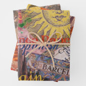 Spanien Sunshine Spanish Travel Art Geschenkpapier Set (Beispiel)