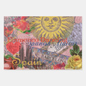 Spanien Sunshine Spanish Travel Art Geschenkpapier Set (Vorderseite)