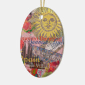 Spanien Sunshine Spanish Travel Art Keramikornament (Links)