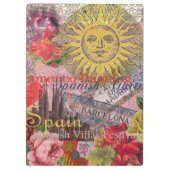 Spanien Sunshine Spanish Travel Art Klemmbrett (Rückseite)