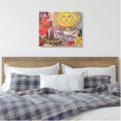 Spanien Sunshine Spanish Travel Art Leinwanddruck (Insitu (Schlafzimmer))