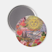 Spanien Sunshine Spanish Travel Art Magnet (Vorderseite/Rückseite)
