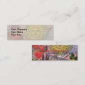 Spanien Sunshine Spanish Travel Art Mini Visitenkarte (Vorne/Hinten)