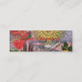 Spanien Sunshine Spanish Travel Art Mini Visitenkarte (Rückseite)