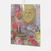 Spanien Sunshine Spanish Travel Art Ornament Aus Glas (Vorderseite links)