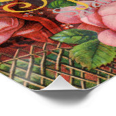 Spanien Sunshine Spanish Travel Art Poster (Ecke)