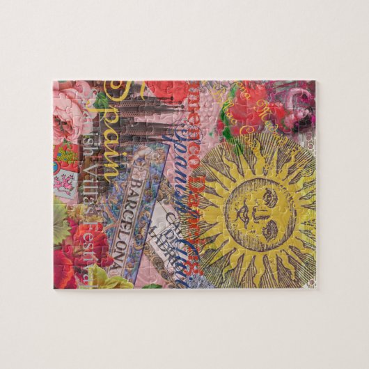 Spanien Sunshine Spanish Travel Art Puzzle (Horizontal)