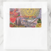 Spanien Sunshine Spanish Travel Art Rechteckiger Aufkleber (Tasche)