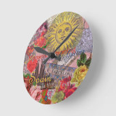 Spanien Sunshine Spanish Travel Art Runde Wanduhr (Winkel)