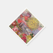 Spanien Sunshine Spanish Travel Art Serviette (Ecke)