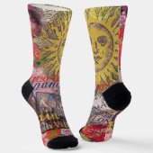 Spanien Sunshine Spanish Travel Art Socken (Gewinkelt)