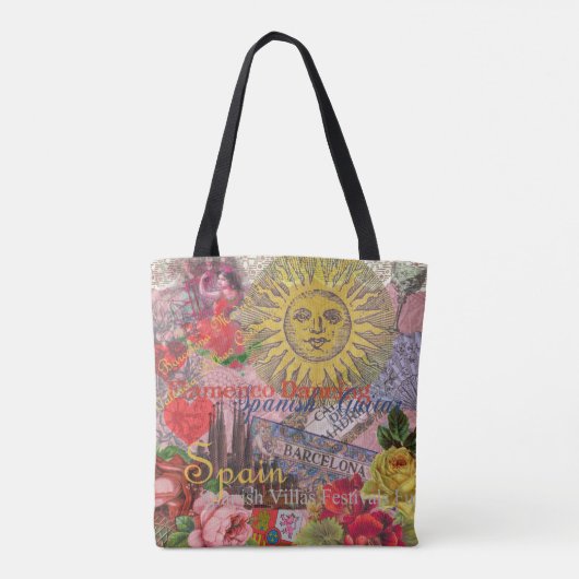 Spanien Sunshine Spanish Travel Art Tasche (Rückseite)