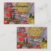 Spanien Sunshine Spanish Travel Art Visitenkarte (Vorne/Hinten)