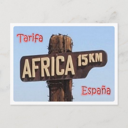 Spanien - Tarifa - Unterzeichnung - Postkarte (Vorderseite)