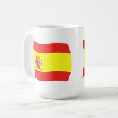 Spanien Tasse der Flagge (Vorderseite Links)