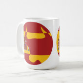 Spanien Taurus Nationale Tierflagge Kaffeetasse (Vorderseite Links)