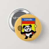 Spanien Tennis Panda Button (Vorne & Hinten)