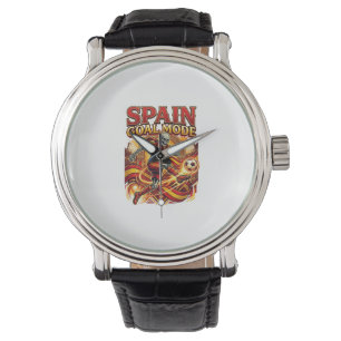 Spanien Tor Modus Skelett Stürmer Nationen Streetw Armbanduhr