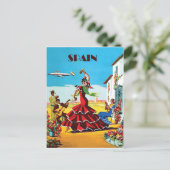 Spanien, traditionelle Tanz- und Musikbranche, Vin Postkarte (Stehend Vorderseite)