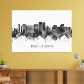 Spanien Trinidad und Tobago Skyline BW Leinwanddruck (Insitu (Wohnzimmer))