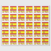 Spanien und die spanische Flagge Geschenkpapier (Flach)