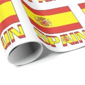 Spanien und die spanische Flagge Geschenkpapier (Rolleneckpunkt)