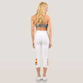 Spanien und die spanische Flagge Personalisiert Capri Leggings (Rückseite)