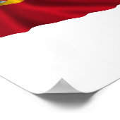 Spanien und País Vasco (Euskadi-Baskisch) schwinge Poster (Ecke)
