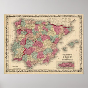 Spanien und Portugal 12 Poster
