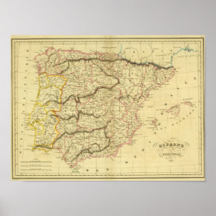 Spanien und Portugal 15 Poster