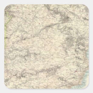 Spanien und Portugal 16 Quadratischer Aufkleber