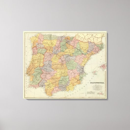 Spanien und Portugal 2 Leinwanddruck (Vorderseite)