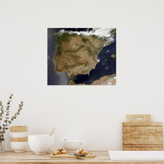 Spanien und Portugal 2 Poster (Küche)