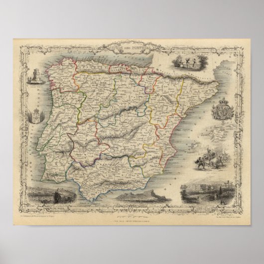 Spanien und Portugal 4 Poster (Vorne)