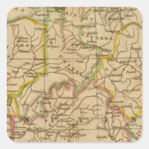 Spanien und Portugal 4 Quadratischer Aufkleber