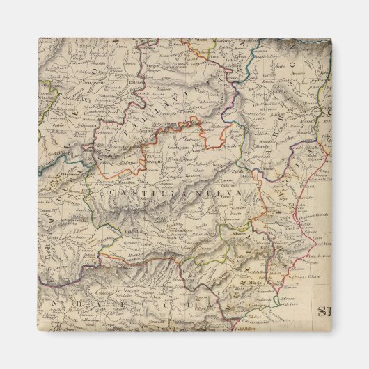 Spanien und Portugal Magnet (Vorne)