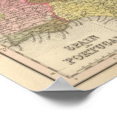 Spanien und Portugal Poster (Ecke)