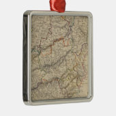 Spanien und Portugal Silbernes Ornament (Rechts)