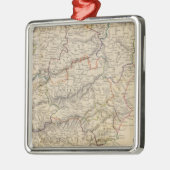 Spanien und Portugal Silbernes Ornament (Links)